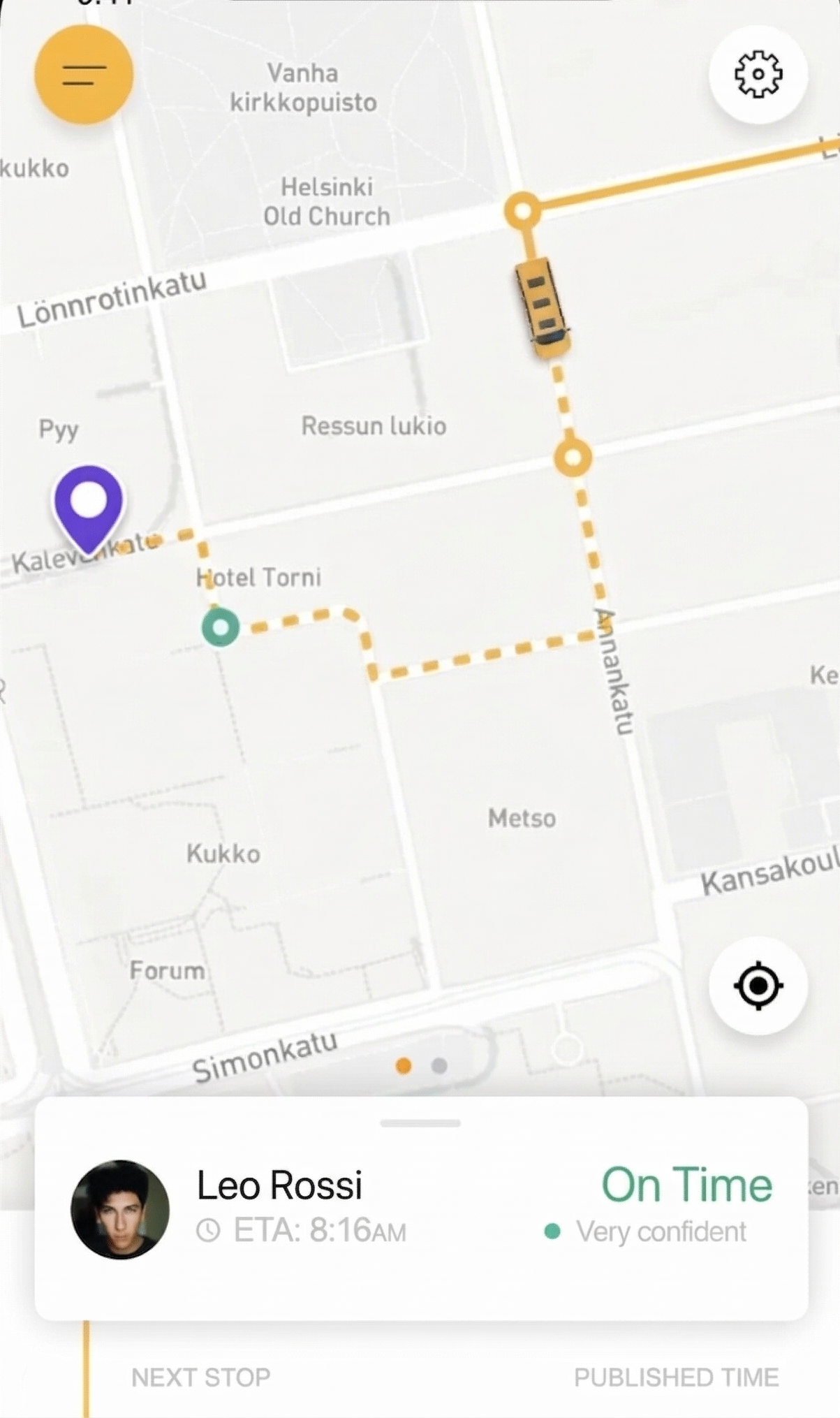 bustrackr mobile frame